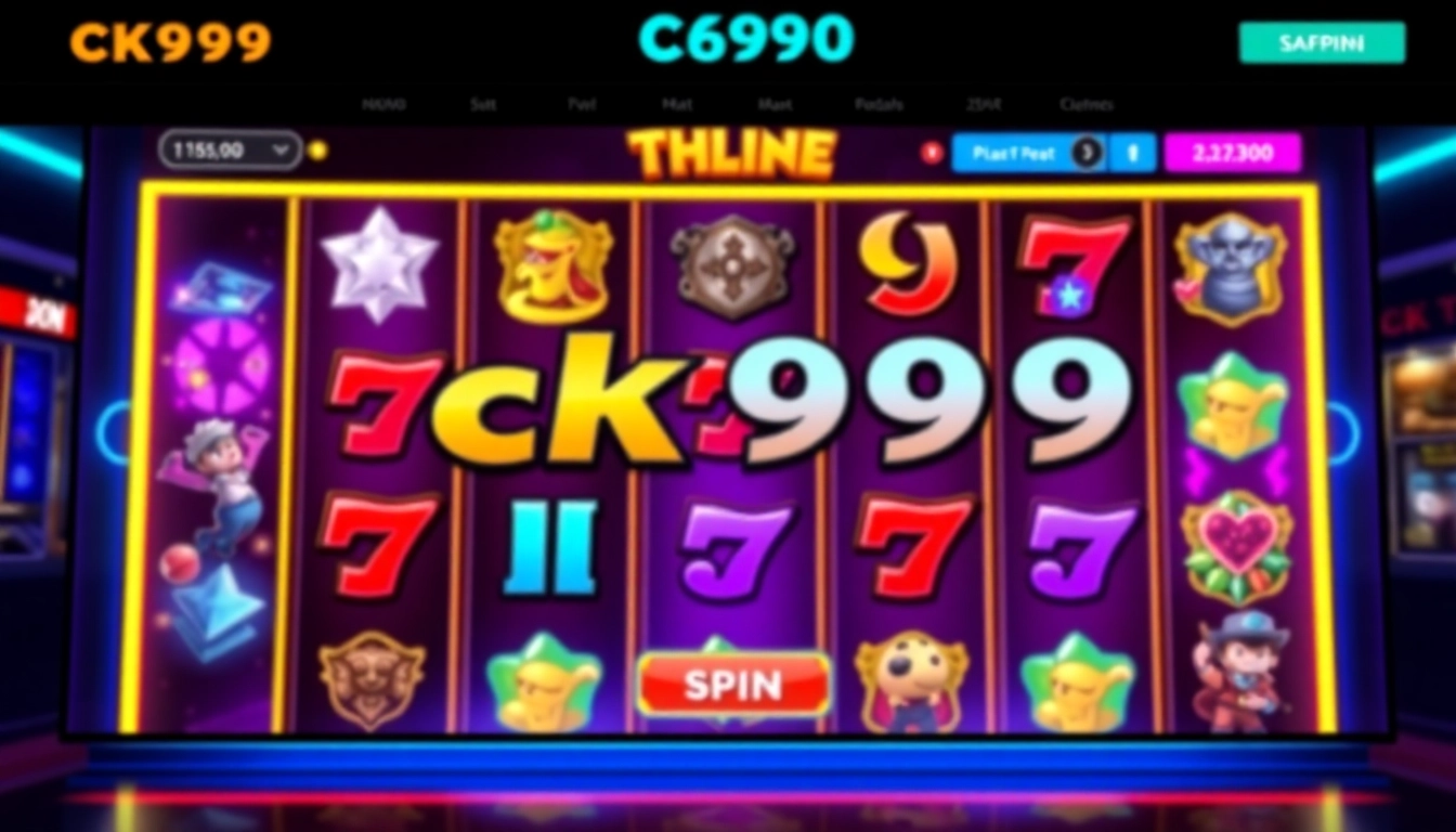 Engaging ck999 game screenshot featuring colorful slot reels and a modern online casino interface for player excitement.